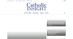 Desktop Screenshot of catholicinsight.com